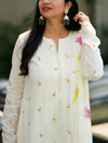 Pure Cotton Embroidery A line suit sets-With Full Mul Lining