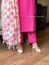 Katha cotton suit sets with doria duppata-Buy1Get1