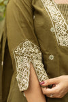 Saanjh Pure Cotton Embroidery Suit Sets- Two colours