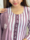 Pink batik silk suits with lining