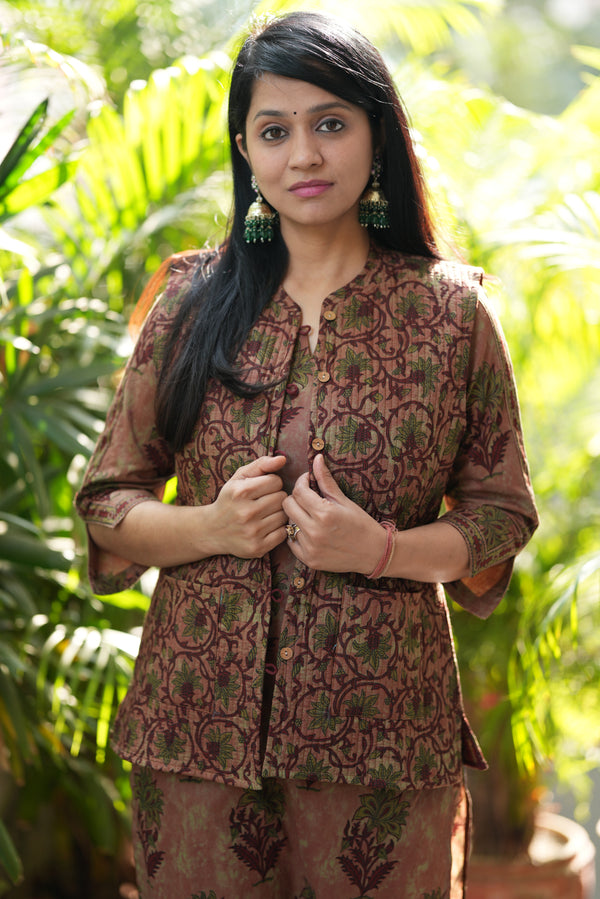 Zaariya Royal Warm Quilted Jacket cotton Suit