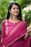 Dharini Chettinad Handloom Cotton Suit sets-Rust