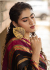 Veldhaari Pattu South Cotton – Midnight Gold Elegance