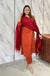 Ikkath rust handloom cotton-buy1get1