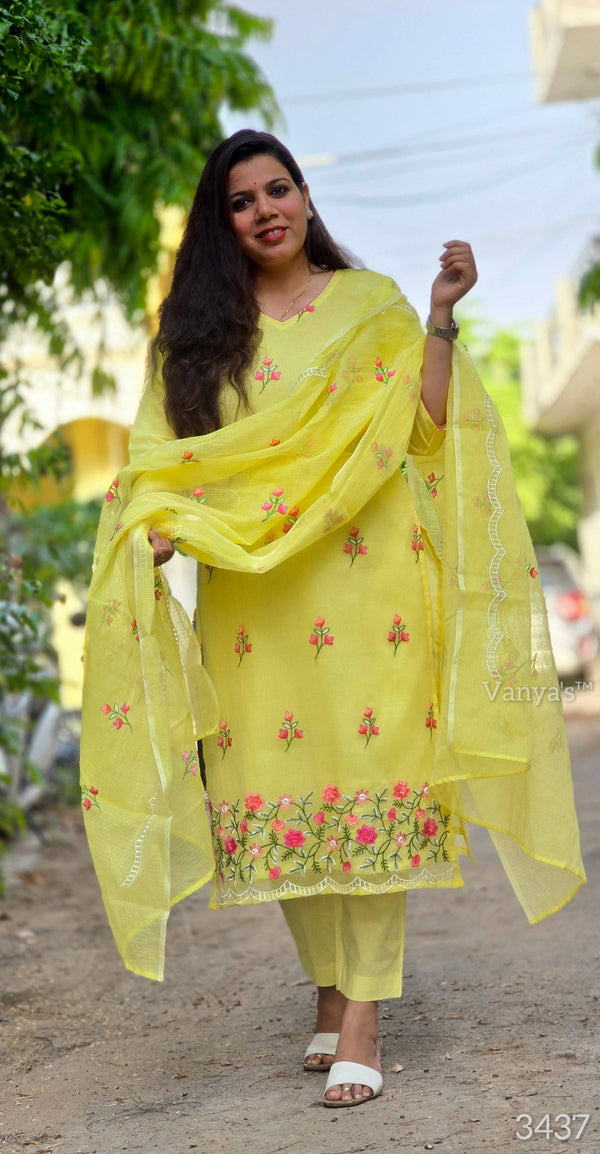 Harit Kota doria Cotton suit sets