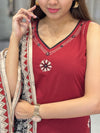 Saurini cotton kalamkari suit sets