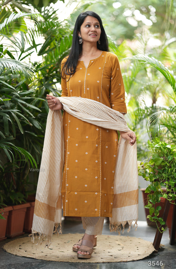 Anuridhi South Cotton Handloom Suit Sets