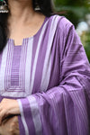 Lavender Pattu Handloom South Cotton weaving Suit sets
