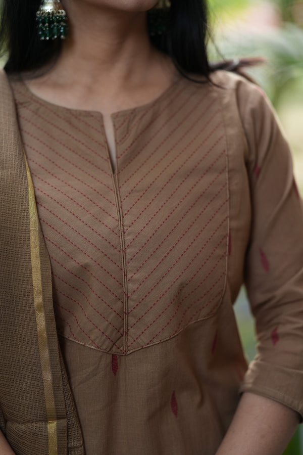 Pure Chettinad Weaving Handloom south cotton suit -4 colours