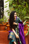 Varsha Sutra kanchi pattu cotton Suit Set- pure pattu with lining