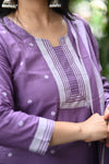 Lavender Pattu Handloom South Cotton weaving Suit sets