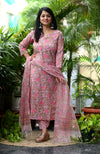 Kushnuma Hand Block Suit set with Dupatta