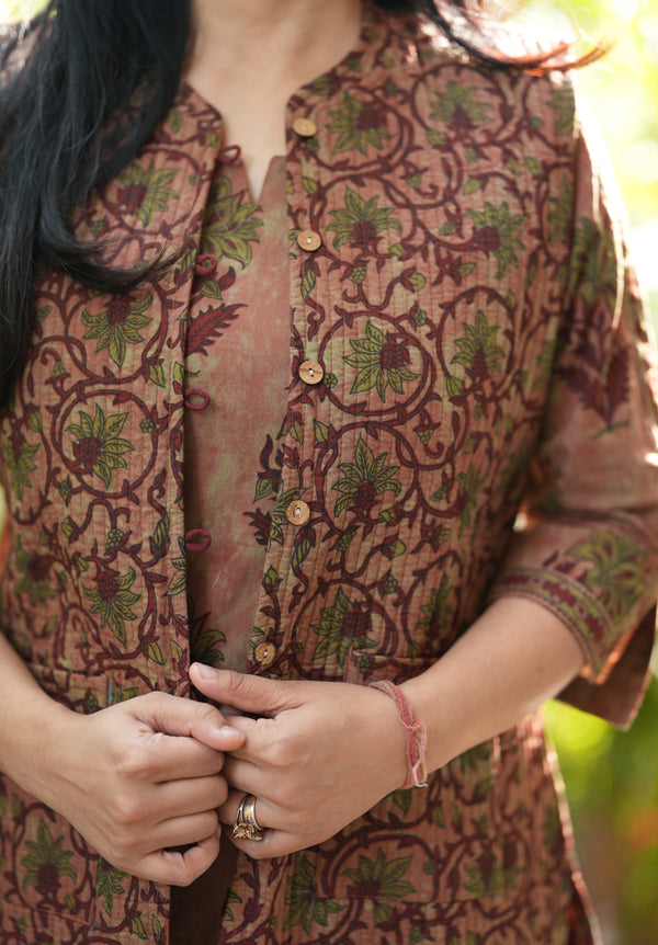 Zaariya Royal Warm Quilted Jacket cotton Suit