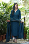 Vanaja Chettinad Handloom zari work Suit sets-Two Colour