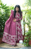 Gulnashi- pink floral Anarkali suit sets