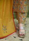Saavi Ajrak Green Cotton Suit Sets