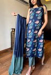 Midnight Bloom Strappy Kurta Set