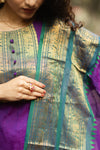 Varsha Sutra kanchi pattu cotton Suit Set- pure pattu with lining