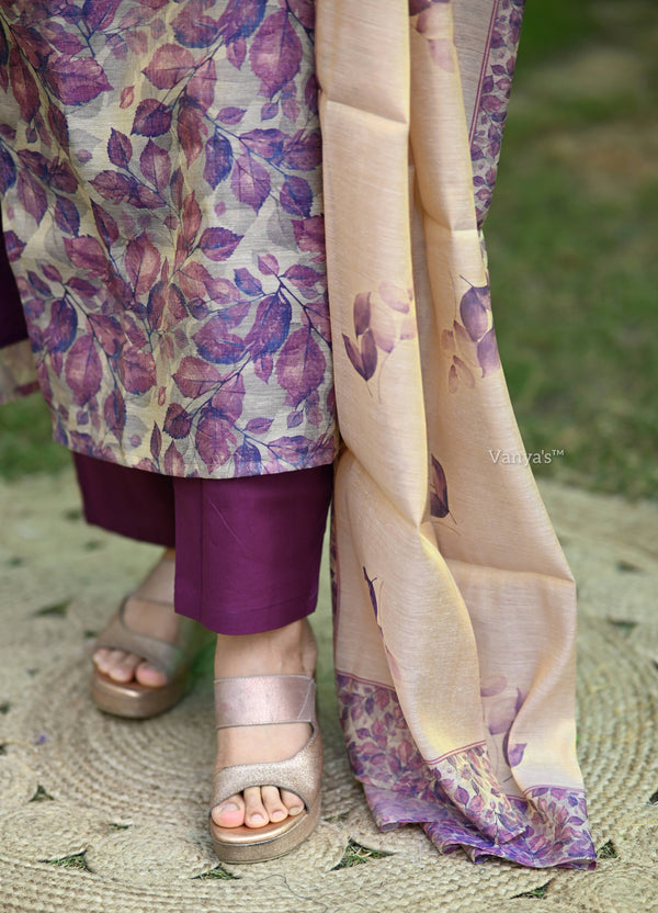 Aahana Blossom Breeze Tissue Silk Suit Sets