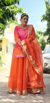 Kiran Kota Doria Gotta Patti Skirt Sets-Festive & Wedding