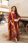 Mahul ⭐Premium Pure Linen Jamdani Suit Set