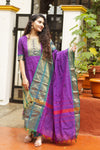 Varsha Sutra kanchi pattu cotton Suit Set- pure pattu with lining