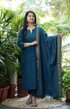Vanaja Chettinad Handloom zari work Suit sets-Two Colour
