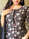 Muslin black soft kurta set-BUY1GET1