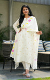 Pure Cotton Embroidery A line suit sets-With Full Mul Lining