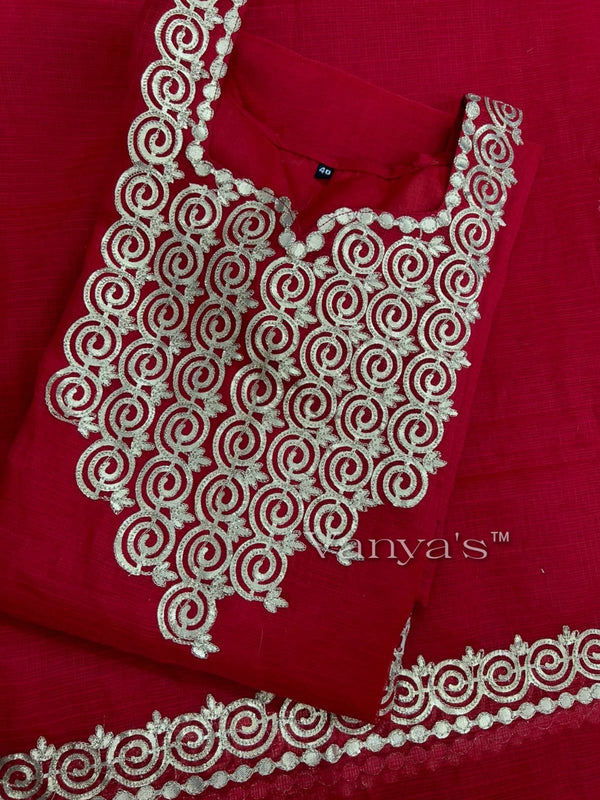 Mohini Kota Red Suit Sets