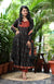 Nimrit Black Cotton Full sleeves Anarkali Suit Sets