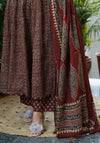 Antrika cotton ajrak anarkali suit sets