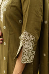 Saanjh Pure Cotton Embroidery Suit Sets- Two colours