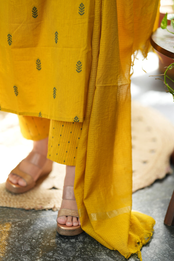 Pure Chettinad Weaving Handloom south cotton suit -4 colours