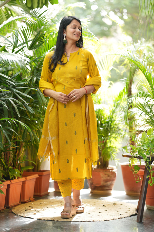 Pure Chettinad Weaving Handloom south cotton suit -4 colours