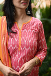 Anvaya Ikkat Handloom Pochampally Suit Set