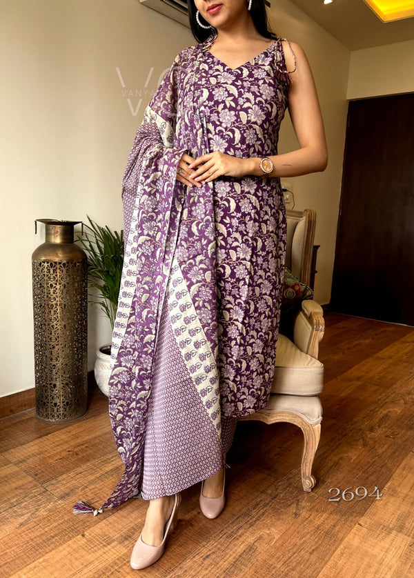 Noodle strap purple Suit sets- Buy1 Get 1