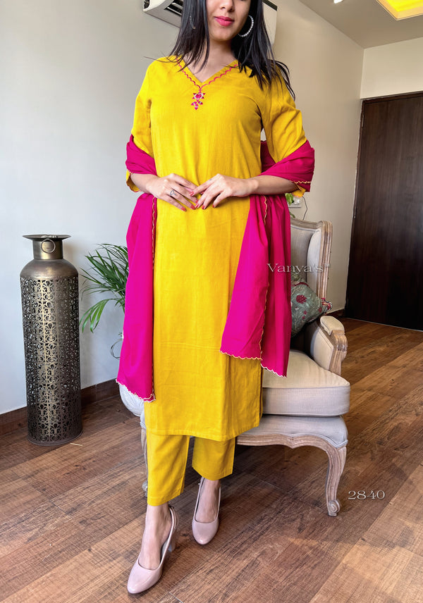 Raani basant cotton suits sets