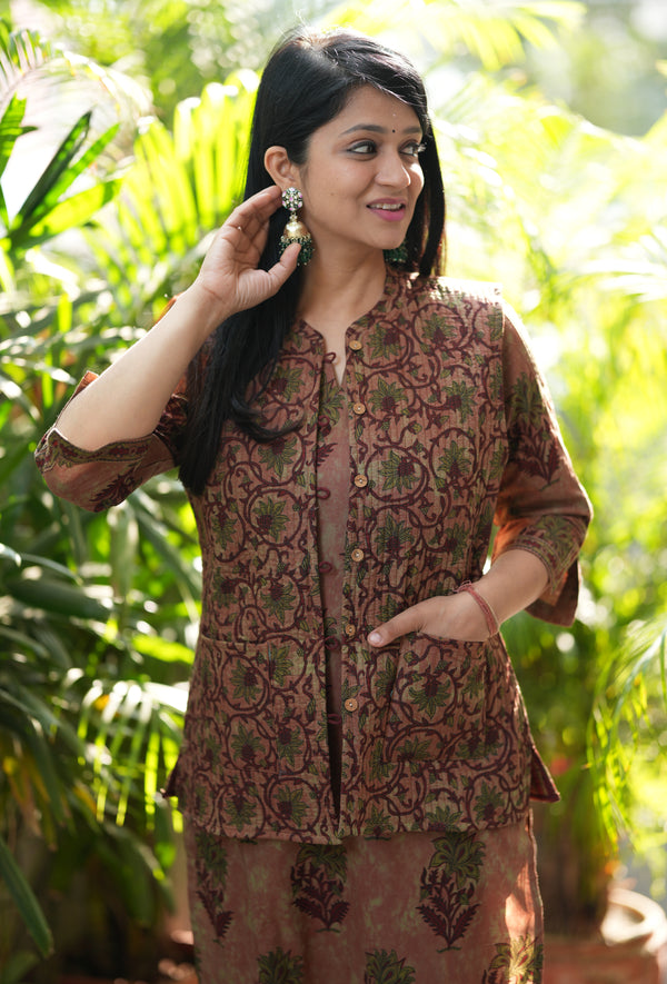 Zaariya Royal Warm Quilted Jacket cotton Suit