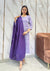 Lavender ikkath handloom breeze cotton suit- Buy1Get1
