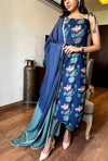 Midnight Bloom Strappy Kurta Set
