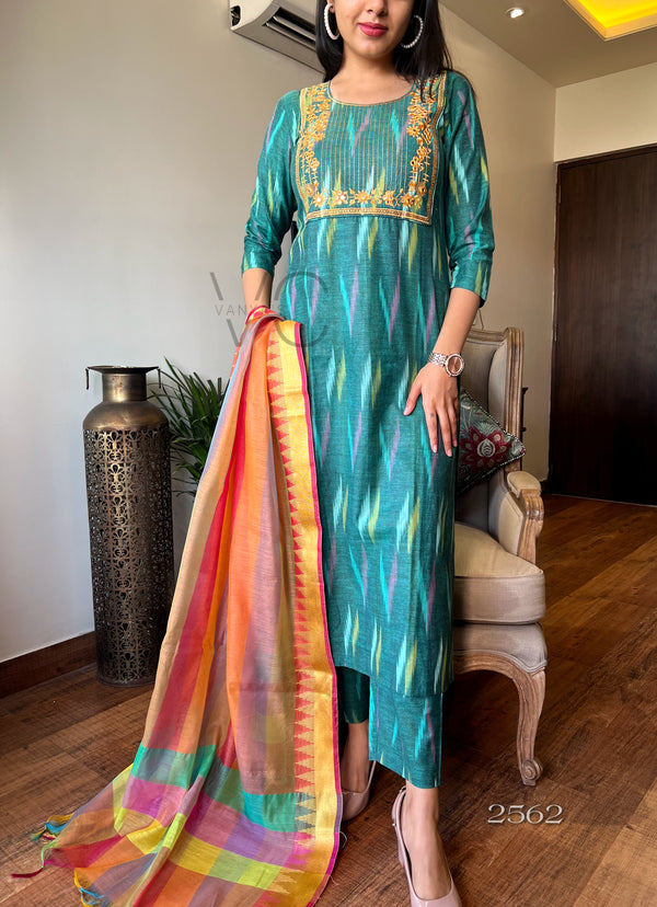 Ikkath handloom suit sets- Buy1get1